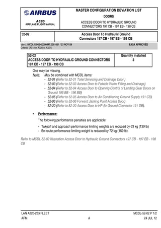 Connector Deviation Code 13 master configuration deviation list a-320 | PDF