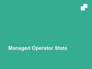 Managed Operator State
20
 