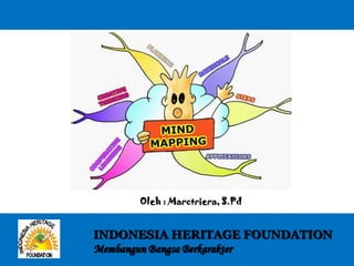 INDONESIA HERITAGE FOUNDATION
Membangun Bangsa Berkarakter
Oleh : Marctriera, S.Pd
 
