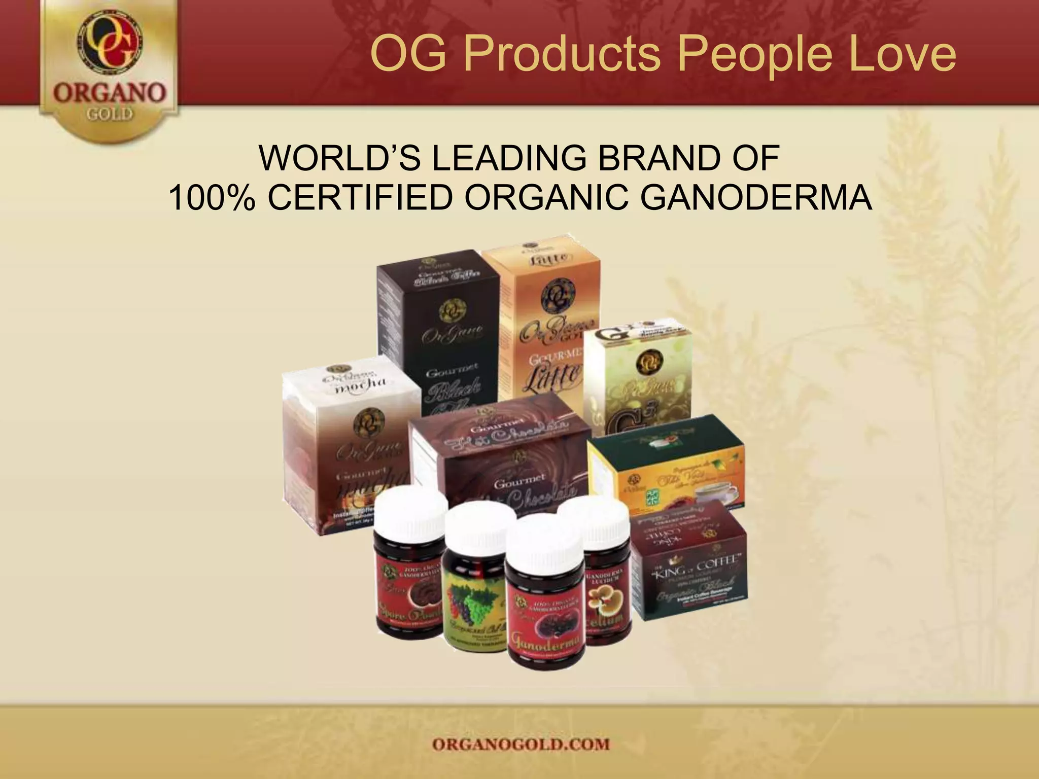 Miracle of GanodermaGanoderma Lucidumis known around the world to help with the following:●  Oxygenates the body●Provides more energy and vigor ●  Natural body detoxification●  Supports quality of sleep●  Supports circulation ●  Supports the immune system●  Promotes health and longevity