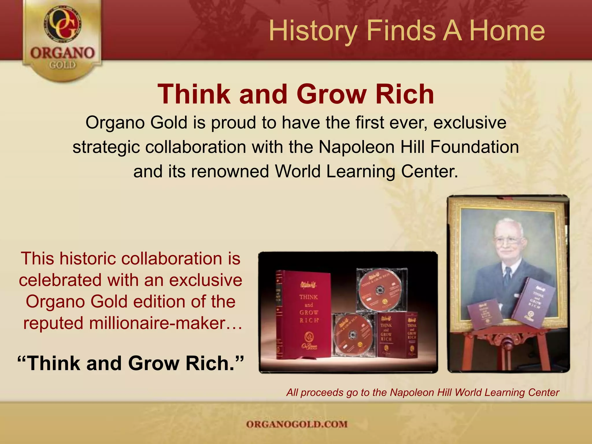 Building for the FutureOrgano Gold and its partners celebrated the groundbreaking of their $240 million Gano Herb Industrial Park, making it the largest in the world.Dedicated to maximizing thepotential of Ganoderma withan ever expanding product line.
