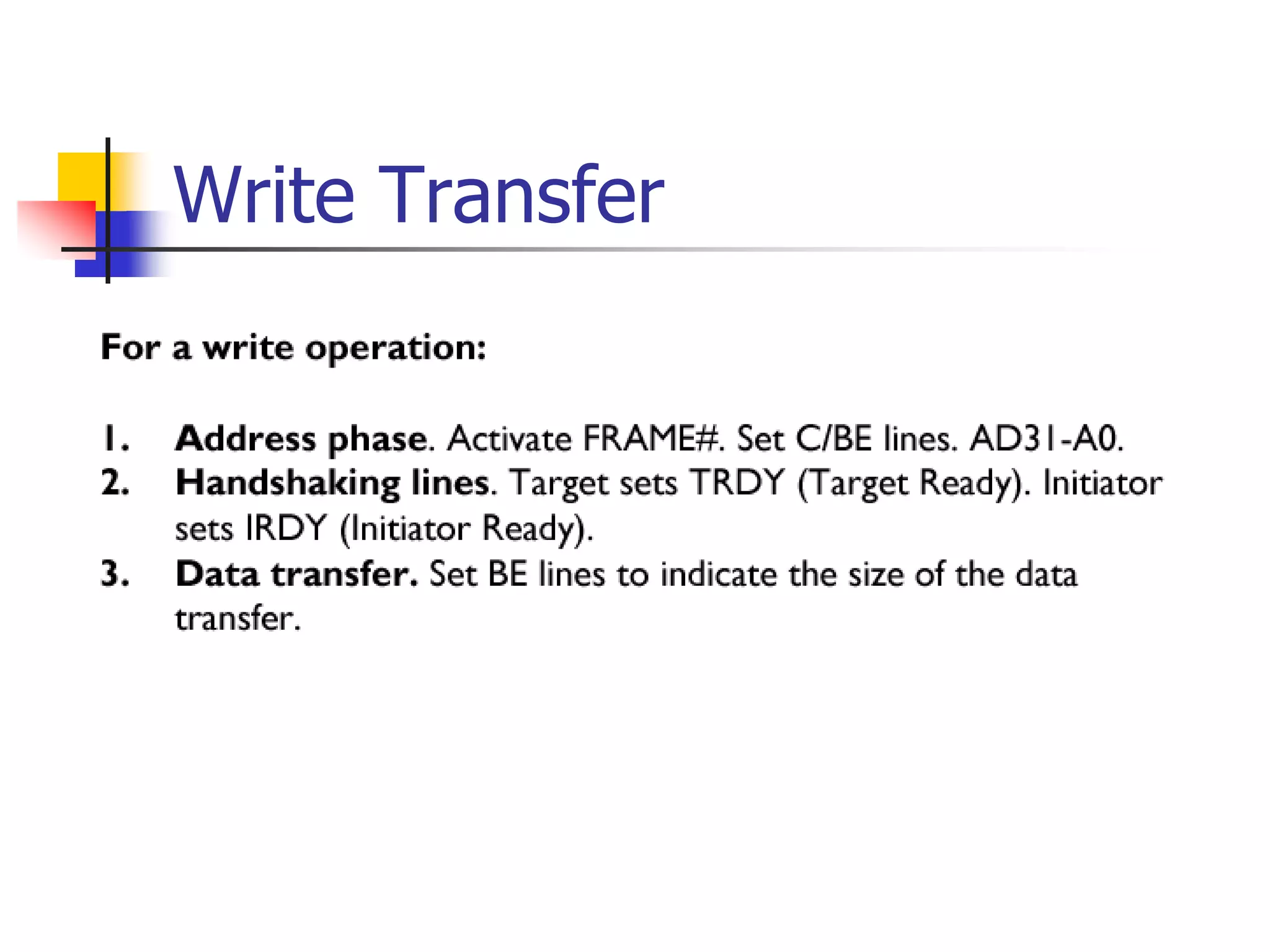 Write Transfer
 