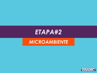 ETAPA#2
MICROAMBIENTE
 