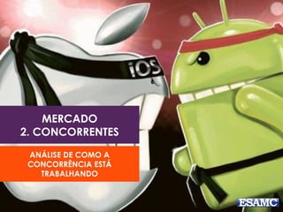 MERCADO
2. CONCORRENTES
ANÁLISE DE COMO A
CONCORRÊNCIA ESTÁ
TRABALHANDO
 