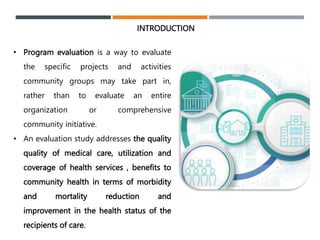 PROGRAM EVALUATION | PPTX