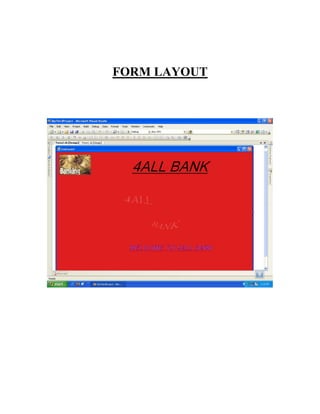 FORM LAYOUT
 
