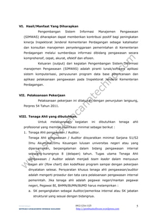 13 proposal software simwas - sistem informasi pengawasan - software ...