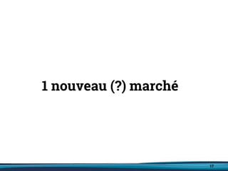 17
1 nouveau (?) marché
 