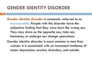 13 sexual disorders