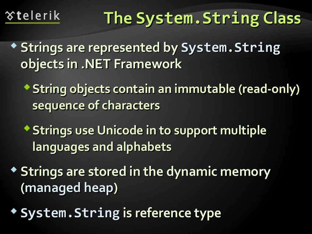 13 Strings and text processing