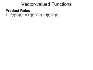 12.5. vector valued functions | PPT
