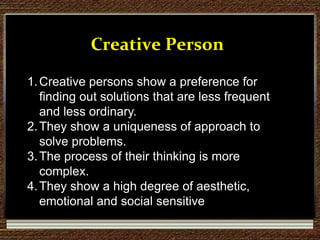130. Creative person | PPT