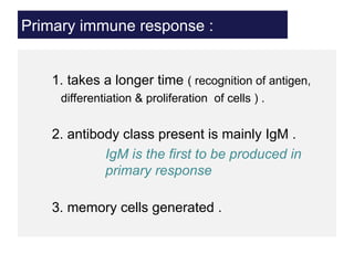 immune infection and characteristics of immunology | PPT
