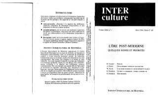 130 l'ère postmoderne. quelques signes et priorités. r. vachon, a. nandy, w. sachs, r. panikkar. (document à télécharger en format pdf, 2,7 mb).
