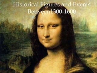 Historical Figures and Events
Between1300-1600
 