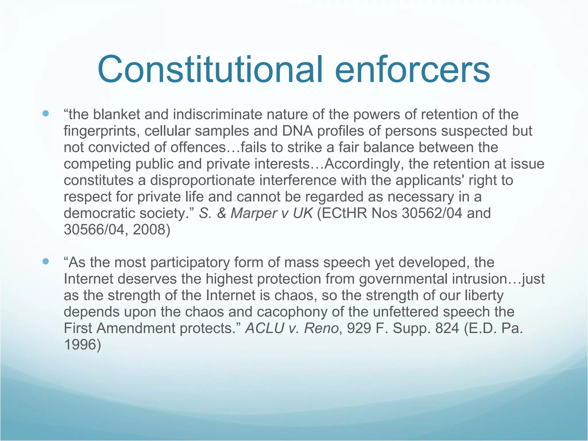 Ian Brown (Oxford Internet Institute): Constitutions and tussles in cyberspace