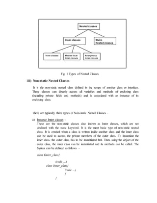 Nested class in java | PDF