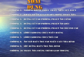 NOÄINOÄI
DUNGDUNGCHÖÔNG 1: NHÖÕNG KIEÁN THÖÙC TRAÉC ÑÒA CAÊN BAÛNCHÖÔNG 1: NHÖÕNG KIEÁN THÖÙC TRAÉC ÑÒA CAÊN BAÛN
CHÖÔNG 2: KHAÙI NIEÄM VEÀ SAI SOÁ TRONG TRAÉC ÑÒACHÖÔNG 2: KHAÙI NIEÄM VEÀ SAI SOÁ TRONG TRAÉC ÑÒA
CHÖÔNG 3: DUÏNG CUÏ VAØ PHÖÔNG PHAÙP ÑO CAÏNHCHÖÔNG 3: DUÏNG CUÏ VAØ PHÖÔNG PHAÙP ÑO CAÏNH
CHÖÔNG 4: DUÏNG CUÏ VAØ PHÖÔNG PHAÙP ÑO GOÙCCHÖÔNG 4: DUÏNG CUÏ VAØ PHÖÔNG PHAÙP ÑO GOÙC
CHÖÔNG 5: DUÏNG CUÏ VAØ PHÖÔNG PHAÙP ÑO CHEÂNH CAOCHÖÔNG 5: DUÏNG CUÏ VAØ PHÖÔNG PHAÙP ÑO CHEÂNH CAO
CHÖÔNG 6: LÖÔÙI KHOÁNG CHEÁ MAËT BAÈNGCHÖÔNG 6: LÖÔÙI KHOÁNG CHEÁ MAËT BAÈNG
CHÖÔNG 7: LÖÔÙI KHOÁNG CHEÁ ÑOÄ CAOCHÖÔNG 7: LÖÔÙI KHOÁNG CHEÁ ÑOÄ CAO
CHÖÔNG 8: ÑO VEÕ BAÛN ÑOÀ VAØ MAËT CAÉT ÑÒA HÌNHCHÖÔNG 8: ÑO VEÕ BAÛN ÑOÀ VAØ MAËT CAÉT ÑÒA HÌNH
CHÖÔNG 9: SÖÛ DUÏNG BAÛN ÑOÀ ÑÒA HÌNHCHÖÔNG 9: SÖÛ DUÏNG BAÛN ÑOÀ ÑÒA HÌNH
CHÖÔNG 10: TRAÉC ÑÒA COÂNG TRÌNH GIAO THOÂNGCHÖÔNG 10: TRAÉC ÑÒA COÂNG TRÌNH GIAO THOÂNG
 