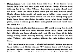 • Daây invar: Coù caáu taïo hình sôïi tieát dieän troøn, laøm
baèng hôïp kim heä soá giaõn nôû nhieät thaáp. Chieàu daøi
thöôøng laø 24m, 48m, 72m… , hai ñaàu coù gaén thanh ñoïc
soá daøi 10cm vaø ñöôïc khaéc vaïch ghi soá vôùi nhieàu kieåu
khaùc nhau, ñaàu muùt coù moùc gaén thöôùc vaøo roøng roïc
hay quaû taï. Thöôùc ñöôïc cuoän laïi vaø ñaët trong hoäp goã.
Daây invar ñöôïc söû duïng ño tröïc tieáp caïnh ñaùy löôùi tam
giaùc, caïnh löôùi ña giaùc, löôùi coâng trình coù ñoä chính xaùc
töø haïng I ÷ III.
• Caùc duïng cuï khaùc: Boä que saét (11 caùi), duøng ñeå ñaùnh
daáu ñieåm ñaàu vaø cuoái thöôùc treân maët ñaát, soá laàn
ñaët thöôùc vaø laøm chuaån ñoïc soá khi ño. Saøo tieâu (gia-
loâng) duøng ñònh ñöôøng thaúng, ñaùnh daáu ñieåm ño khi
caàn. Thöôùc taïo goùc vuoâng, thöôùc ño goùc ñöùng, nhieät
keá…
Ñeå tieán haønh ño, caàn ít nhaát hai ngöôøi. Ngöôøi sau caàm
ñaàu thöôùc coù ñieåm chuaån “0” ñaùnh daáu taïi A baèng 1
que saét, ngöôøi tröôùc daûi thöôùc doïc theo ñöôøng thaúng ñaõ
 