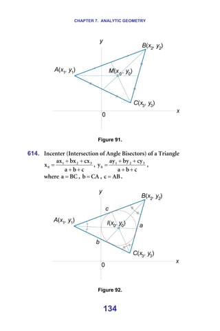 CHAPTER 7. ANALYTIC GEOMETRY
134
========= =
=
Figure 91.
=
614. fåÅÉåíÉê=EfåíÉêëÉÅíáçå=çÑ=^åÖäÉ=_áëÉÅíçêëF=çÑ=~=qêá~åÖäÉ=
Å
Ä
~
Åñ
Äñ
~ñ
ñ P
O
N
M
+
+
+
+
= I=
Å
Ä
~
Åó
Äó
~ó
ó P
O
N
M
+
+
+
+
= I==
ïÜÉêÉ= _`
~ = I= `^
Ä = I= ^_
Å = K==
=
======== =
=
Figure 92.
 