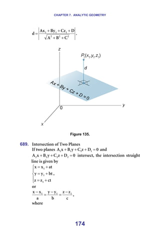 CHAPTER 7. ANALYTIC GEOMETRY
174
O
O
O
N
N
N
`
_
^
a
`ò
_ó
^ñ
Ç
+
+
+
+
+
= K=
=
====== =
=
Figure 135.
=
689. fåíÉêëÉÅíáçå=çÑ=qïç=mä~åÉë=
fÑ=íïç=éä~åÉë= M
a
ò
`
ó
_
ñ
^ N
N
N
N =
+
+
+ =~åÇ=
M
a
ò
`
ó
_
ñ
^ O
O
O
O =
+
+
+ =áåíÉêëÉÅíI=íÜÉ=áåíÉêëÉÅíáçå=ëíê~áÖÜí=
äáåÉ=áë=ÖáîÉå=Äó=





+
=
+
=
+
=
Åí
ò
ò
Äí
ó
ó
~í
ñ
ñ
N
N
N
I==
çê==
Å
ò
ò
Ä
ó
ó
~
ñ
ñ N
N
N −
=
−
=
−
I==
ïÜÉêÉ==
 