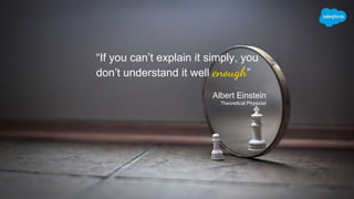 “If you can’t explain it simply, you
don’t understand it well enough”
Albert Einstein
Theoretical Physicist
 