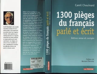 1300 pieges du francais parle et ecrit   dictionnaire de difficultes de la langue francaise
