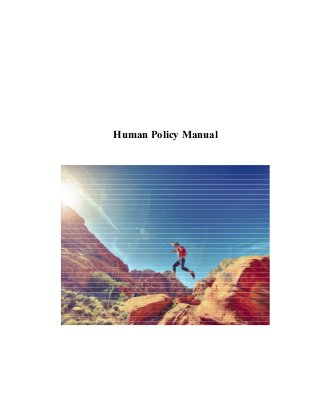 Human Policy Manual
 