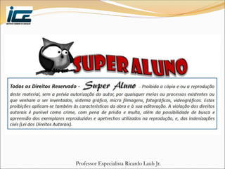 Professor Especialista Ricardo Laub Jr.
 