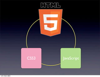 CSS3   JavaScript



13年1月8日火曜日
 