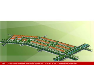 Pn P:area of house garden villas, South of Quoc Oai urban area L: Ha Tay S: 7ha T: the detailed plan of 1/500 scalePn
 