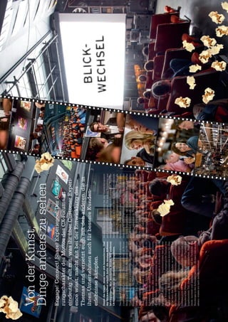 Von der Kunst,
Dinge anders zu sehen
Engage! Connect! Share! Experience! Der Aufforde-
rungscharakter des Mottos des CX-Forums ist
eindeutig. Teilt mit, was ihr über Customer Experi-
ence wisst, macht mit bei der Entwicklung des
Themas und vernetzt euch mit den anderen, die in
ihren Unternehmen auch für bessere Kunden-                                                                                                                           BLICK-
erlebnisse kämpfen.
Damit das klappt, muss man sich kennenlernen. Und                Jenseits des Erkenntnisgewinns hat das Vorabendprogramm
der Blickwechsel schafft dafür die idealen Rahmen-               ganz pragmatische Funktionen. Die sechzig Teilnehmer aus
bedingungen. Wir wechseln Blicke mit anderen                     diesmal 28 Organisationen sollen sich austauschen. Rund die
                                                                                                                                                                    WECHSEL
CX-Enthusiasten und wir wechseln die Perspektive.                Hälfte von ihnen war zum ersten Mal da, sie kannten also noch
                                                                 niemanden. Eines aber wussten auch die Neulinge über alle
Das siebte CX-Forum bot uns tiefe Einblicke in Kundenerleb- Anwesenden: Jeder kann etwas zum Thema CX beitragen,
nisse vergangener Jahrzehnte. Die Kinemathek im Berner sonst wäre er nicht eingeladen worden – nun mussten sie also
Marziliquartier hatte für uns Kurzﬁlme, Werbespots und Musik- nur noch herausﬁ nden, wer was zu erzählen hat. «Ich suche
Clips herausgesucht und zusammengeschnitten, die das gezielt nach Erfahrungen, die nicht aus meiner Branche
Konsumverhalten der Fünfziger-, Sechziger- und Siebziger- kommen», sagte einer der Teilnehmer. «Über CX bei Versicherun-
jahre zeigten. Das Frauenbild, das die Werbefachleute damals gen weiss ich schon einiges, viel spannender für mich ist, ob
hatten, wirkt heute nur noch lächerlich, aber es fällt doch auf, ich die Ideen aus der Telco auf meine Herausforderungen
dass der Versandhandel vor dreissig Jahren kaum anders übertragen kann.» Einer der meistgehörten Sätze des Abends
kommuniziert hat, als Zalando es heute tut. Sollten sich die war dementsprechend: «Wie macht ihr denn das?»
Kundenbedürfnisse tatsächlich so wenig verändert haben?
Beim Abendessen liess sich trefflich darüber diskutieren.
«Kommunikation» war passenderweise das zweite Stichwort,
zu dem die Filmfachleute Beispiele in ihrem Archiv gesucht
hatten (und es ist mit 15'000 Sammlerstücken das grösste
private Filmarchiv Europas). Unvergängliche Dialoge von
Loriot gab es da. Wohl jeder der Anwesenden konnte bei «Das
Ei ist hart» die Textzeilen mitsprechen, so archetypisch hat
der Satiriker 1977 das «Aneinandervorbeireden» eingefangen.
Überraschend und weitgehend unbekannt war dagegen die
Interpretation der Kommunikation zwischen Menschen als
kämpferischer Prozess, dargestellt anhand von Figuren aus
ungebranntem Ton, die sich einander einverleiben. Faszinie-
rende, surreale und groteske Bilder hat der Tscheche Jan
Svankmajer in den Achtzigern gefunden. «So kann man es auch
sehen», wissen wir nach dem Blickwechsel.




                                                                                                                                 19   CUSTOMER EXPERIENCE FORUM 7
 