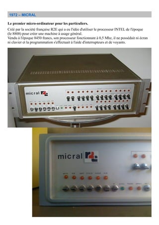 Micral N : le premier micro-ordinateur sera bientôt vendu aux