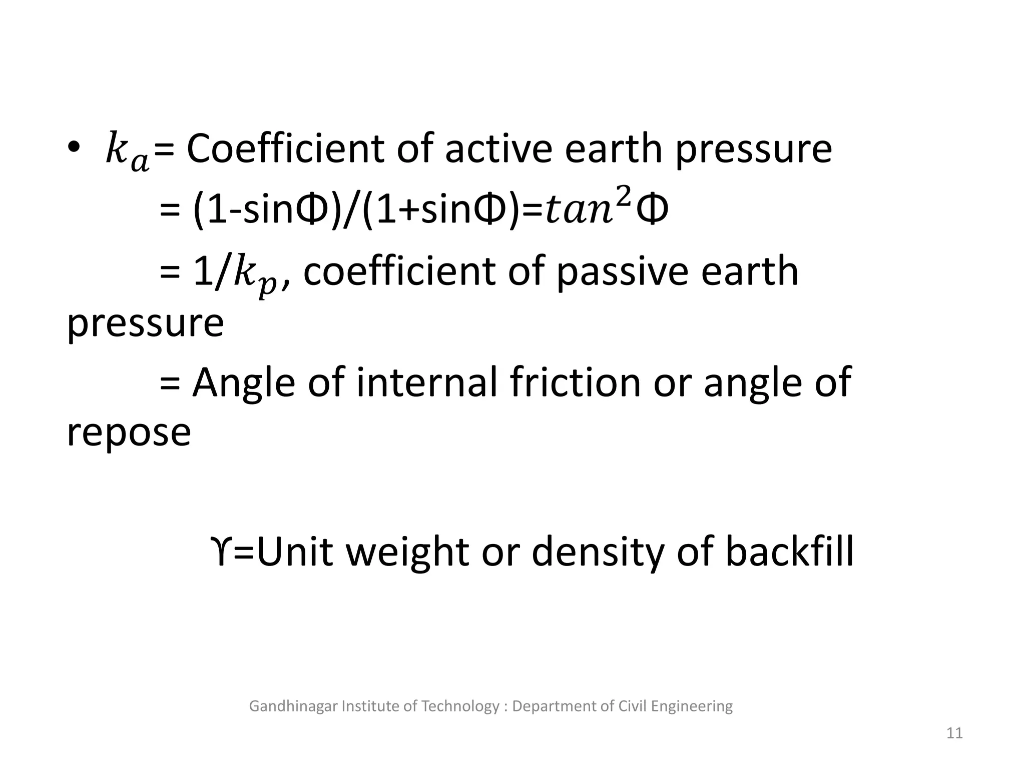 Counterfort Retaining Wall PPT