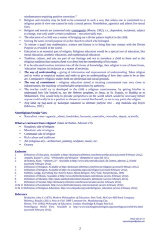 Religion and Religious Education | PDF