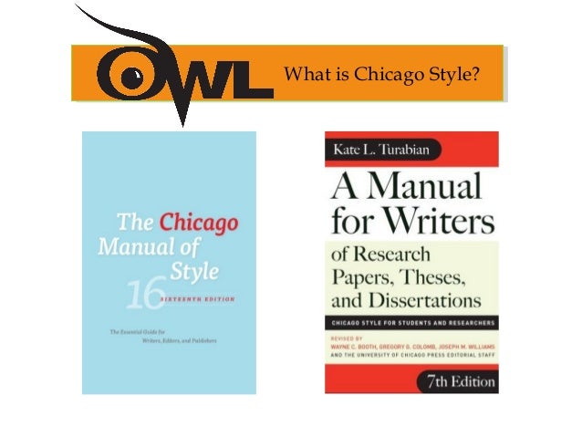Chicago Manual of Style 17th Edition // Purdue Writing Lab chicago manual of style owl purdue