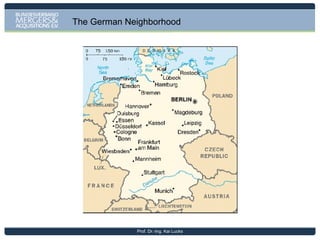 Germany‘s Main Import Sectors are Chemicals, Crude Oil & Gas,
Machinery and Electrical Engineering

Prof. Dr.-Ing. Kai Lucks

 