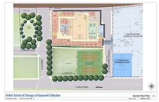 British School of Chicago at Roosevelt Collection            Second Floor Plan                  11
McCaffery Interests   .   Antunovich Associates ©   Chicago, Illinois   |   February 14, 2013
 