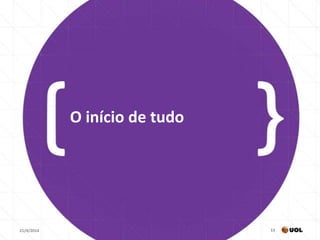 21/4/2014 13
O início de tudo
 