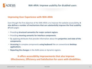 HTML5 & WAI ARIA for online banking | PPT