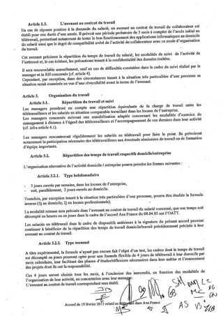 Télétravail : accord AXA