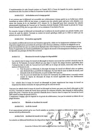 Télétravail : accord AXA