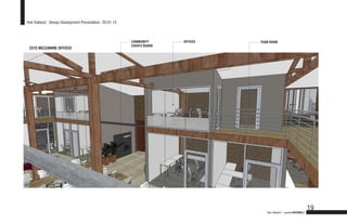 Hub Oakland : Design Development Presentation : 03.01.13



                                                           COMMUNITY      OFFICES   TEAM ROOM
                                                           EVENTS BOARD
 2315 MEZZANINE OFFICES




                                                                                                                        19
                                                                                       Hub Oakland + gardnerDESIGNlab
 