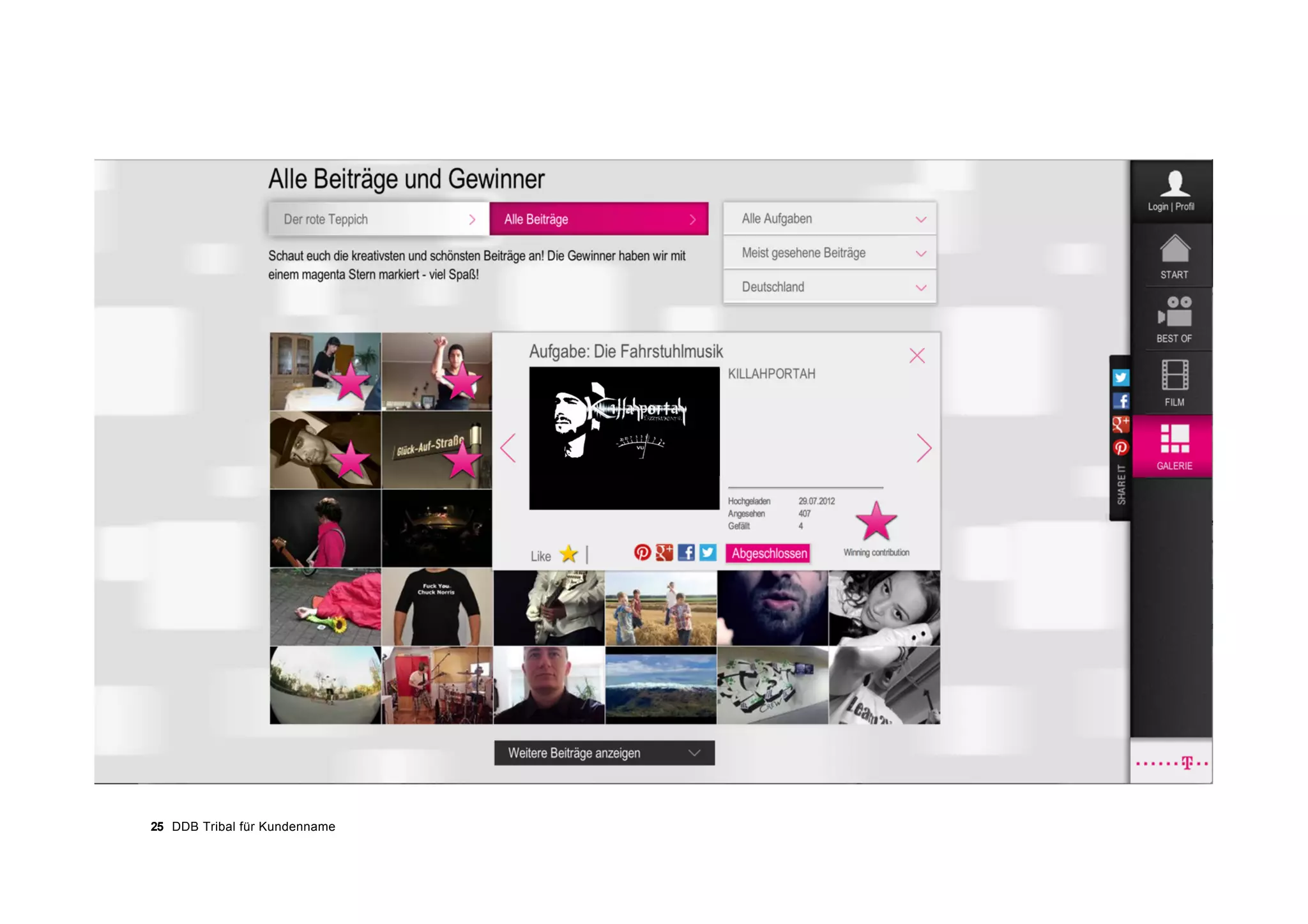 25 DDB Tribal für Kundenname
 