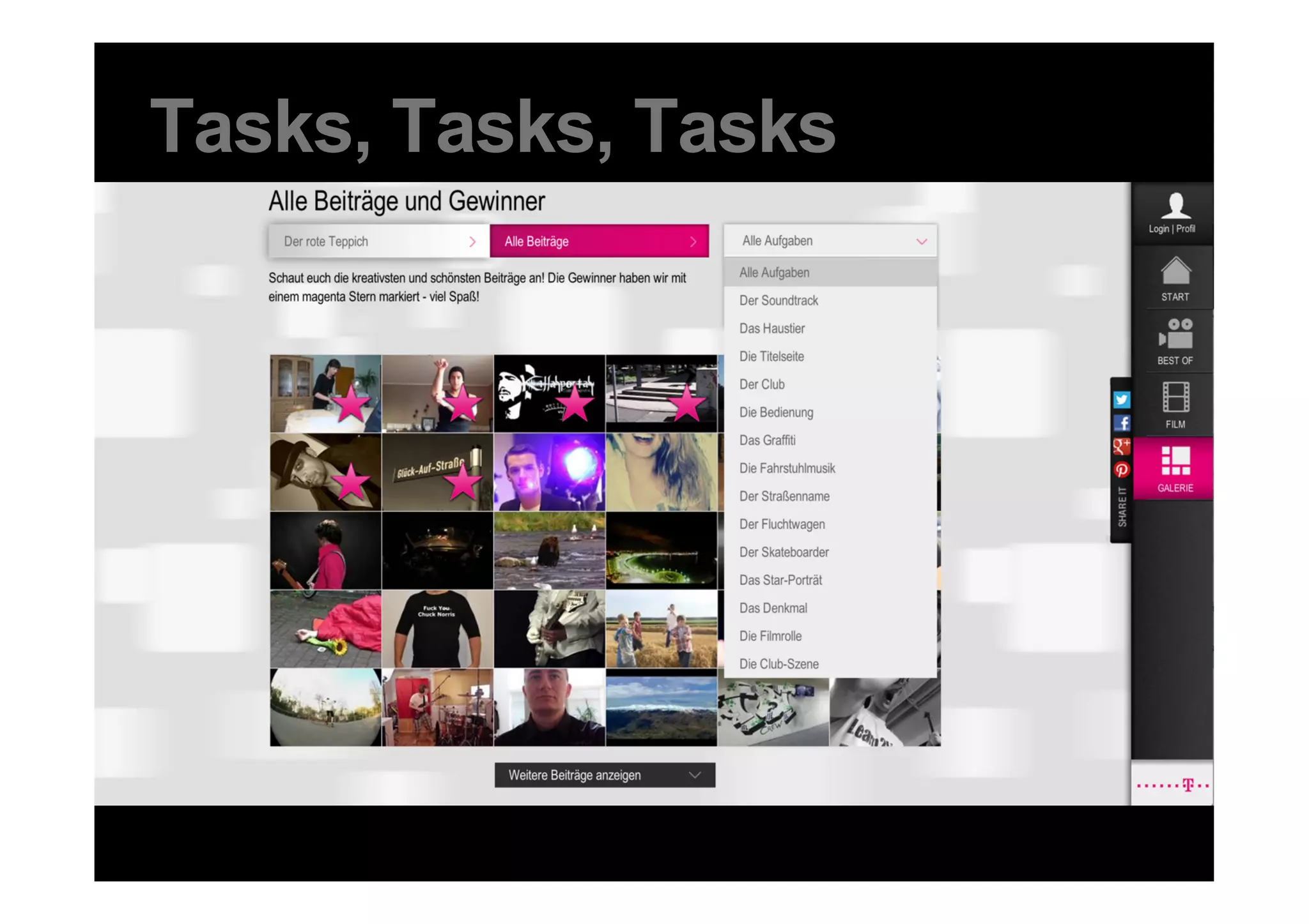 Tasks, Tasks, Tasks




40 DDB Tribal für Kundenname
 