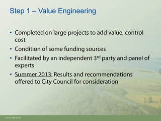 Step 1 – Value Engineering

     •

     •
     •

     •




Oh910i1-8594.pptx/26
 