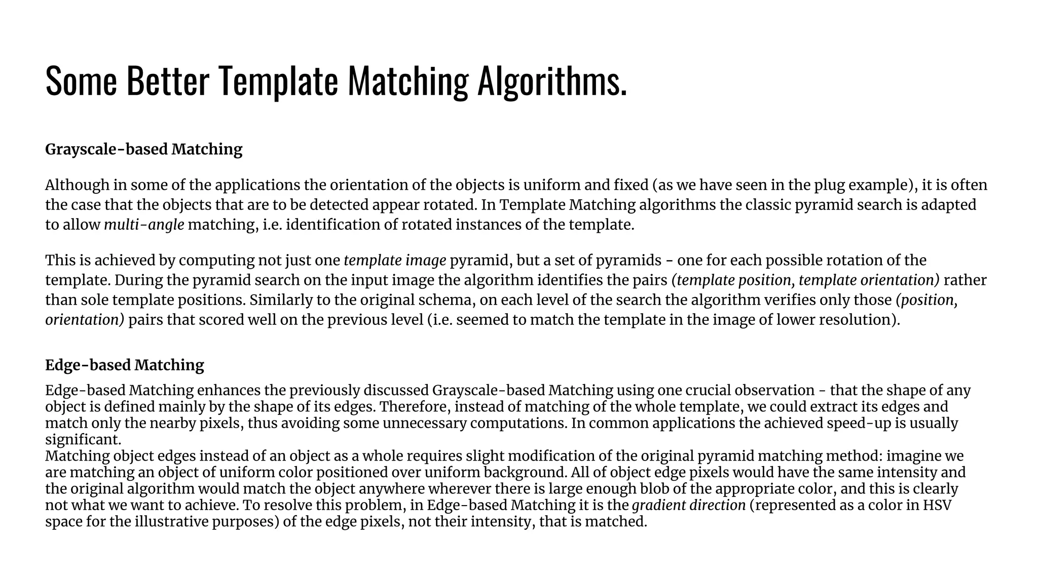 Template Matching PPT template-matching-ppt