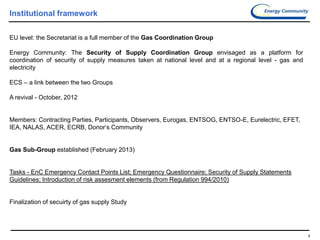 Security of Gas Supply in the Energy Community | PDF