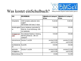 Was kostet einSchulbuch?
 