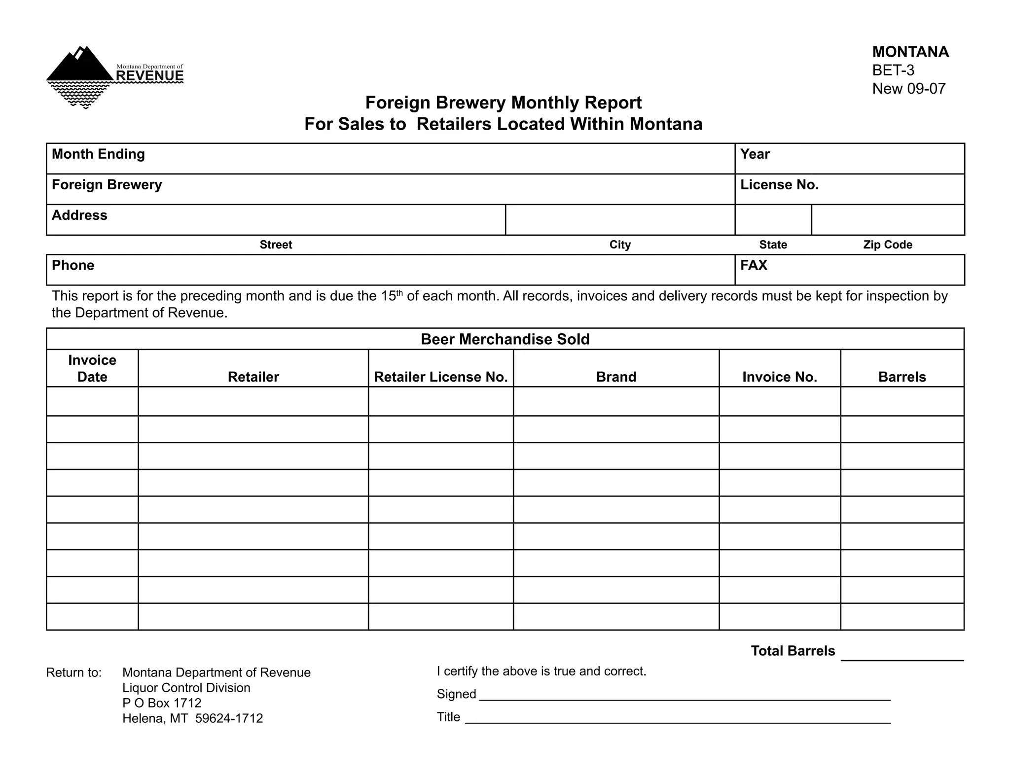 gov revenue formsandresources forms BET-3_rev_09-07